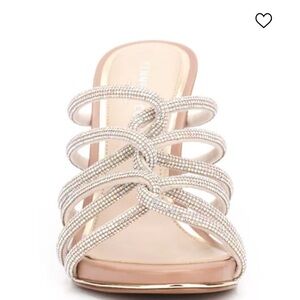 Kenneth Cole New York Rhinestone Heels - Cream